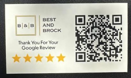 google review business card example