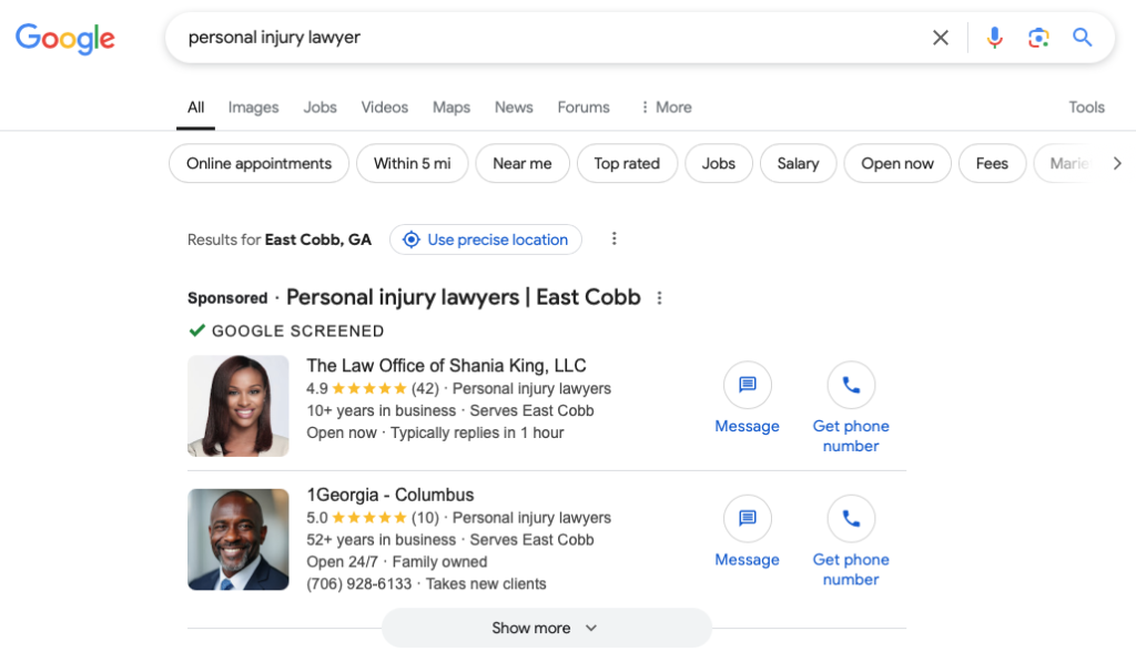 google ads in atlanta